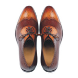 Greer Anderad Men's Leather Lace-up Oxford Shoes Tan Brown GA-03-11 - Greer & Anderad