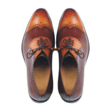 Greer Anderad Men's Leather Lace-up Oxford Shoes Tan Brown GA-03-11 - Greer & Anderad