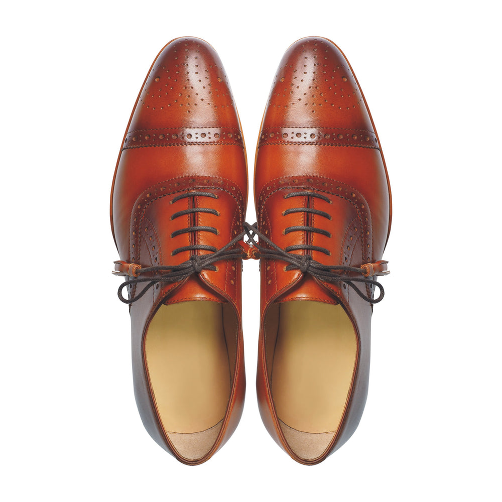 Greer Anderad Men's Leather Lace-up Loafer Shoes Tan GA-03-11 - Greer & Anderad