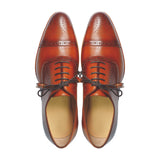 Greer Anderad Men's Leather Lace-up Loafer Shoes Tan GA-03-11 - Greer & Anderad