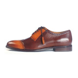 Greer Anderad Men's Leather Lace-up Oxford Shoes Tan Brown GA-03-11 - Greer & Anderad