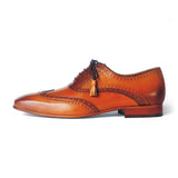 Greer Anderad Men's Leather Lace-up Oxford Shoes Tan Brown GA-02-14 - Greer & Anderad