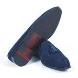 Greer Anderad Men's Leather Suede Loafer Shoes Blue GA-02-16A - Greer & Anderad