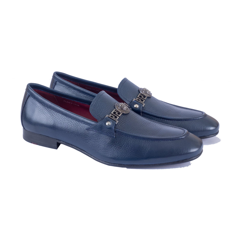 Greer Anderad Men's Leather Loafer Shoes Blue GA-10-09 - Greer & Anderad