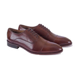 Greer Anderad Men's Leather Lace-up Oxford Shoes Brown GA-04-19 - Greer & Anderad