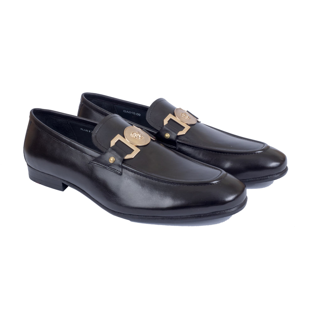 Greer Anderad Men's Leather Loafer Shoes Black GA-10-09 - Greer & Anderad