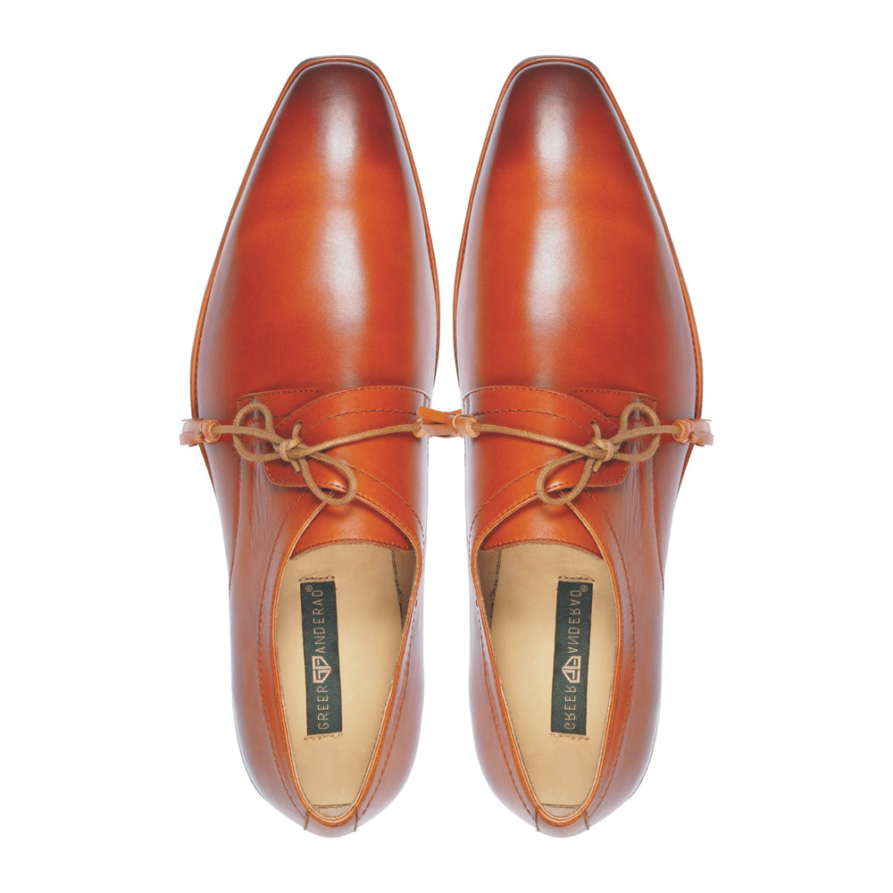 Greer Anderad Men's Leather Lace-up Derby Shoes Tan GA-02-09 - Greer & Anderad