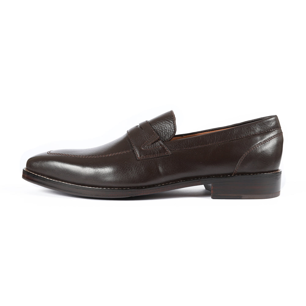 GA-17A02 LOAFER MILLED / TUMBLED CALF LEATHER BROWN (GYW) SLIPON SHOES FOR MEN (38-50)