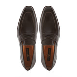 GA-17A02 LOAFER MILLED / TUMBLED CALF LEATHER BROWN (GYW) SLIPON SHOES FOR MEN (38-50)