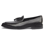 GA-16B02 LOAFER CALF LEATHER BLACK SLIPON SHOES FOR MEN (38-50)