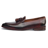 GA-16B02 LOAFER CALF LEATHER BROWN SLIPON SHOES FOR MEN (38-50)