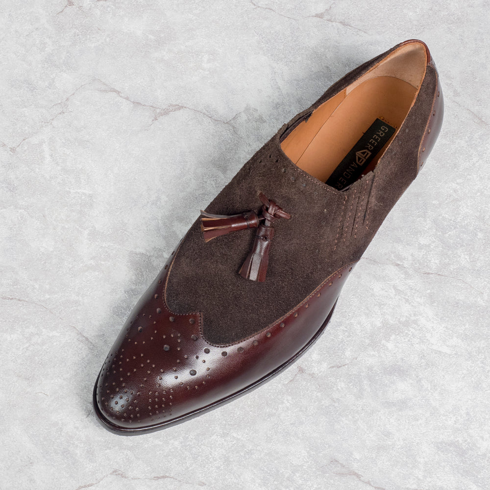 Greer Anderad Men's Leather Loafer Shoes Brown GA-04-03 - Greer & Anderad