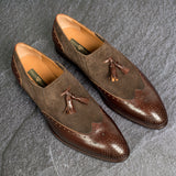 Greer Anderad Men's Leather Loafer Shoes Brown GA-04-03 - Greer & Anderad