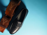 Greer Anderad Men's Leather Moccasin / Loafer Shoes Black GA-05-02 - Greer & Anderad