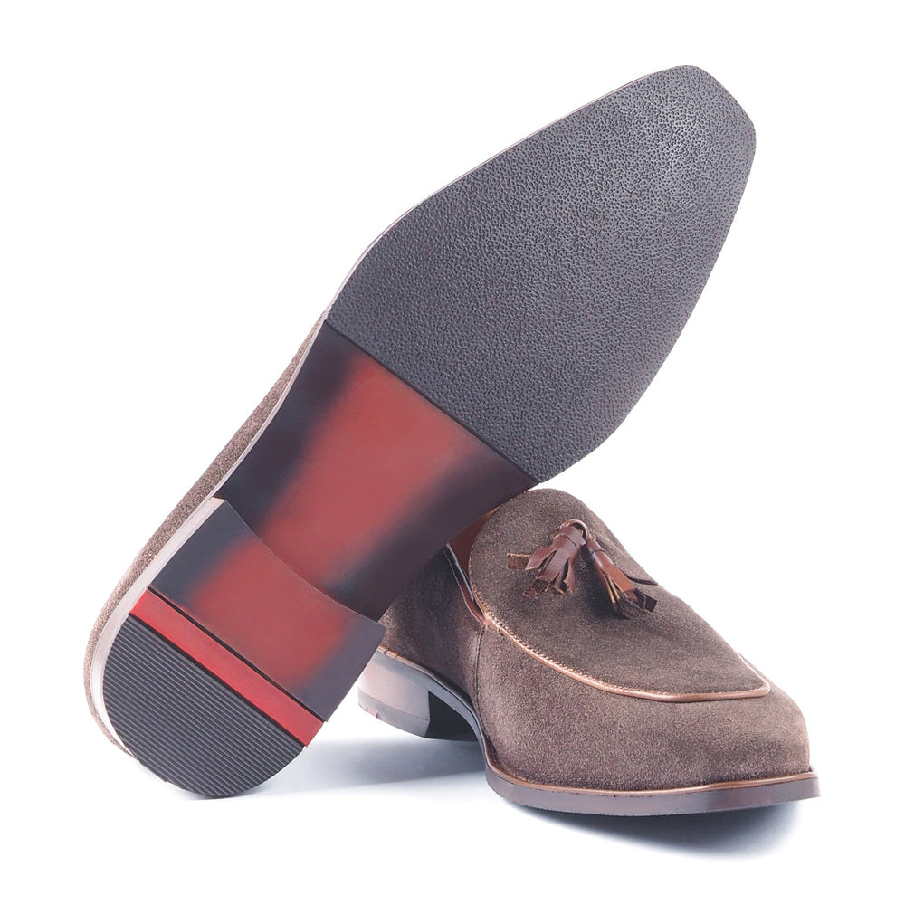 Greer Anderad Men's Leather Loafer Suede Shoes Brown GA-02-16A - Greer & Anderad