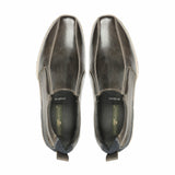 Greer Anderad Men's Leather Casual / Comfort Slip-on Shoes Dark Grey GA-06-06 - Greer & Anderad