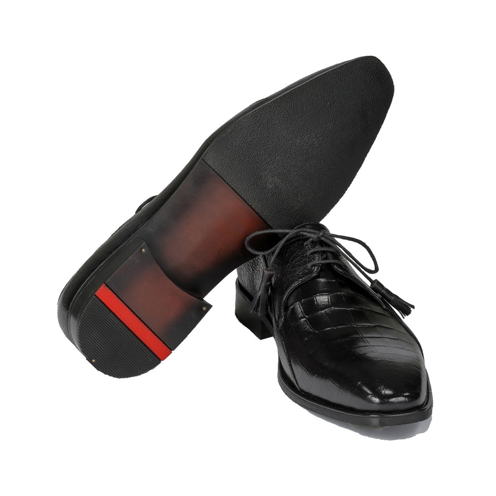 Greer Anderad Men's Leather Lace-up Derby Shoes Black GA-02-18 - Greer & Anderad