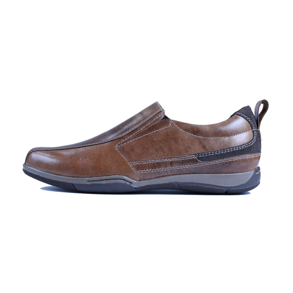 Greer Anderad Men's Leather Casual / Comfort Slip-on Shoes Tan GA-06-06 - Greer & Anderad