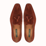 Greer Anderad Men's Leather Loafer Suede Shoes Rust GA-02-16A - Greer & Anderad