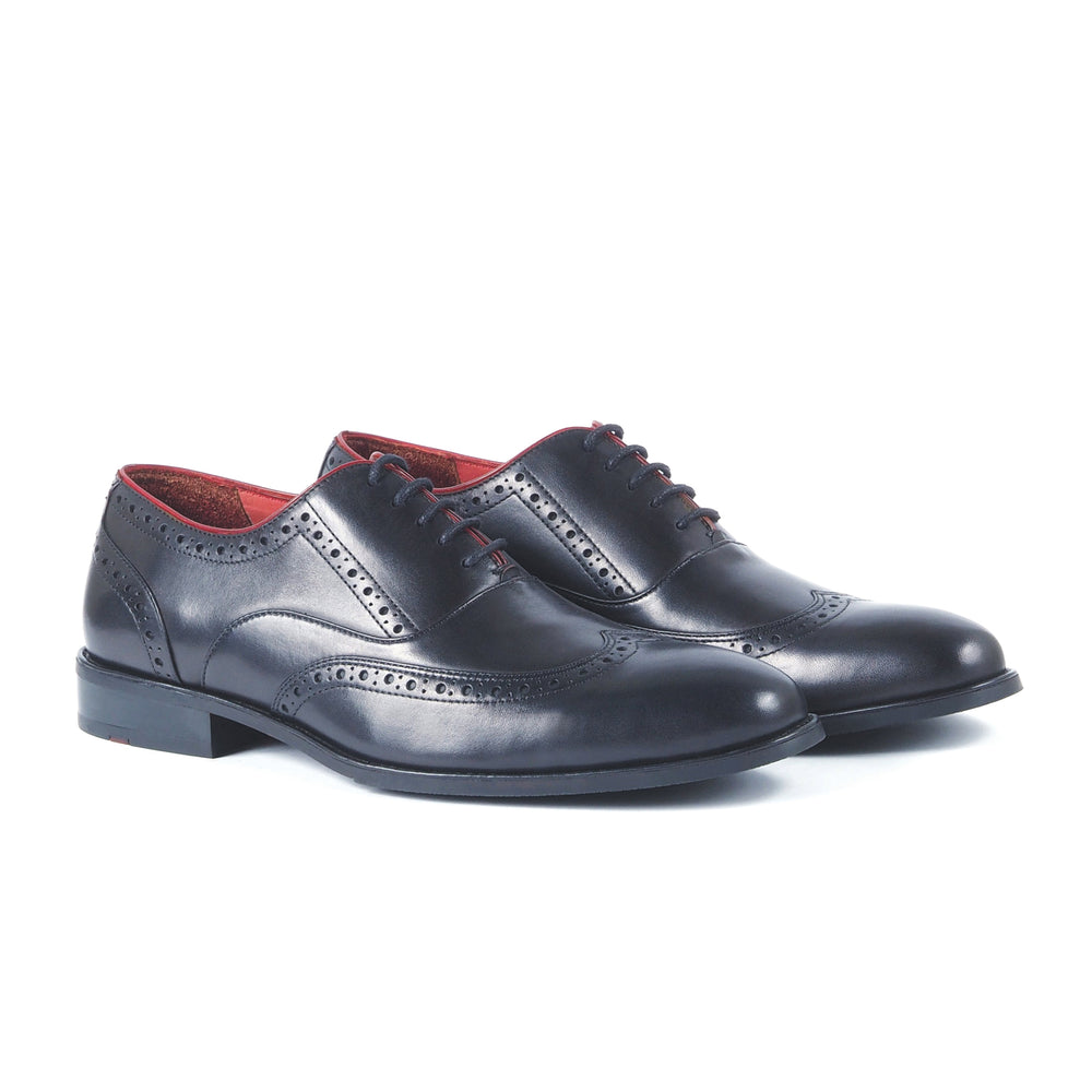 Greer Anderad Men's Leather Lace-up Oxford Shoes Black GA-03-19 - Greer & Anderad