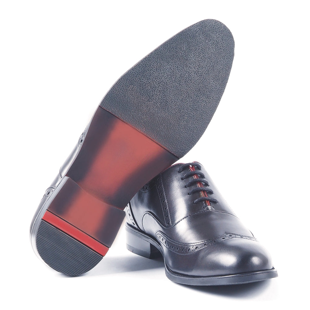 Greer Anderad Men's Leather Lace-up Oxford Shoes Black GA-03-19 - Greer & Anderad
