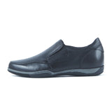 Greer Anderad Men's Leather Casual / Comfort Slip-on Shoes Black GA-06-01 - Greer & Anderad