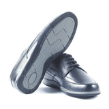 Greer Anderad Men's Leather Casual / Comfort Lace-up Derby Shoes Black GA-06-03 - Greer & Anderad