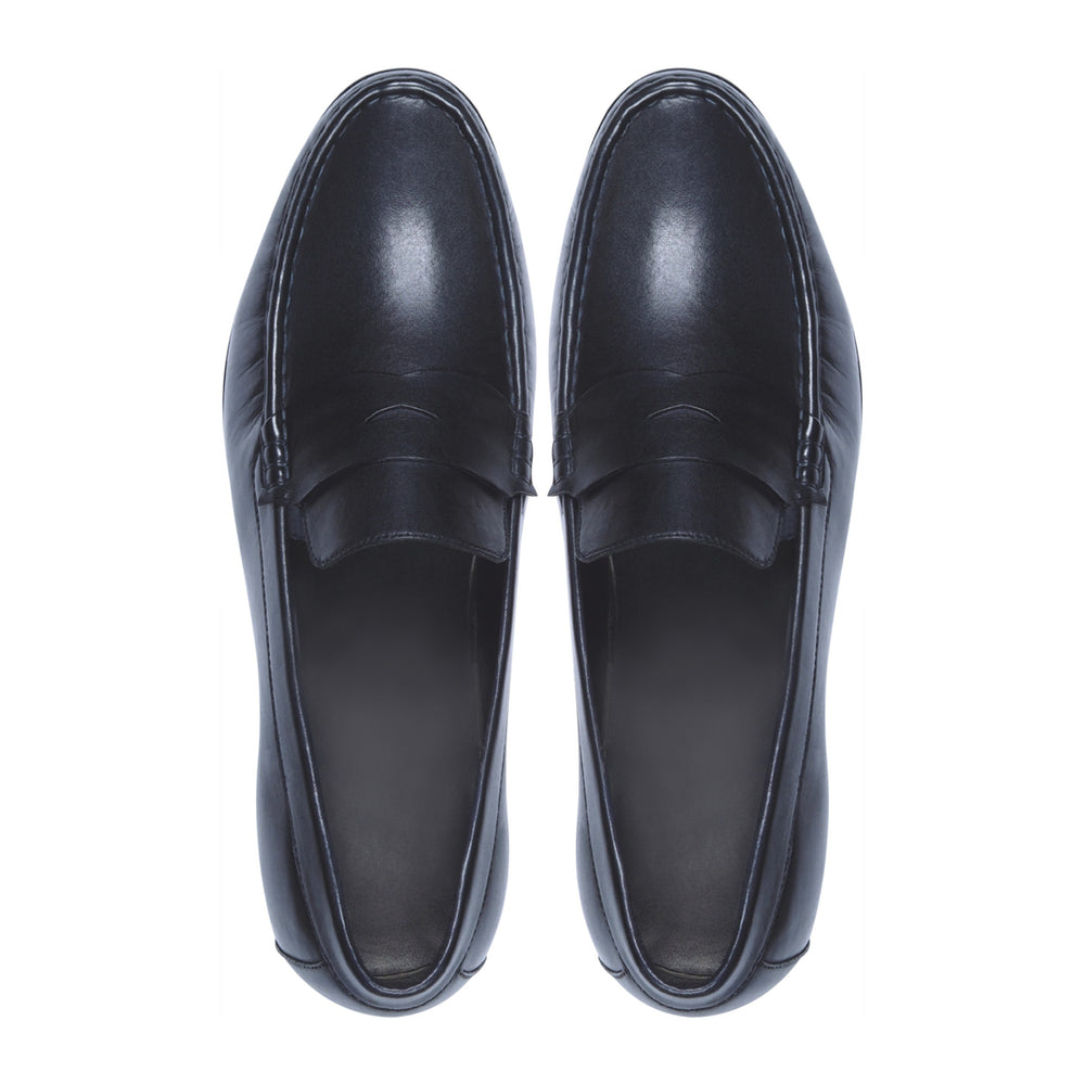 Greer Anderad Men's Leather Moccasin / Loafer Shoes Black GA-05-02 - Greer & Anderad