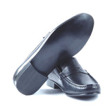 Greer Anderad Men's Leather Moccasin / Loafer Shoes Black GA-05-02 - Greer & Anderad