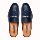Greer Anderad Men's Leather Slippers Shoes Blue GA-10-12 - Greer & Anderad