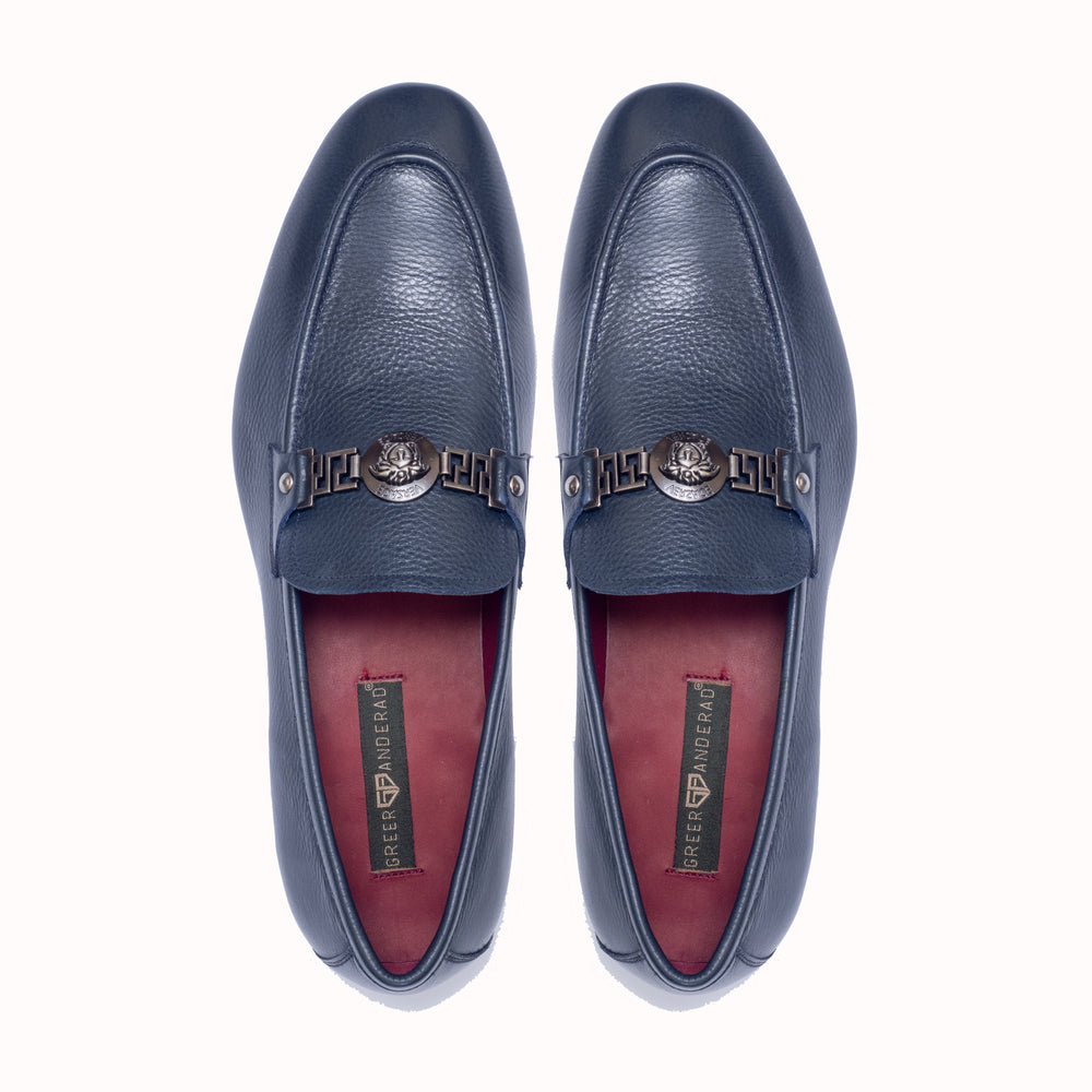 Greer Anderad Men's Leather Loafer Shoes Blue GA-10-09 - Greer & Anderad