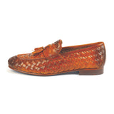 Greer Anderad Men's Leather Handwoven Loafer Shoes Tan GA-10-03 - Greer & Anderad